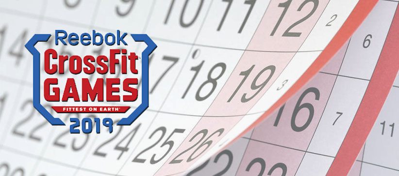 CrossFit tournament schedule for 2019. Open dates!
